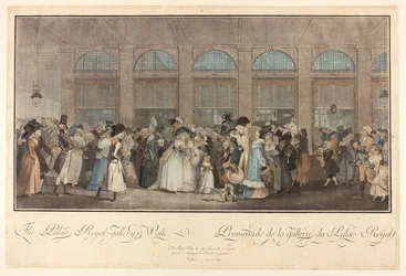 Der Spaziergang der Galerie des Palais Royal