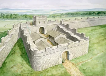 Hadrianswall Cawfields Milecastle, ca. 2. Jahrhundert, 1990-2010