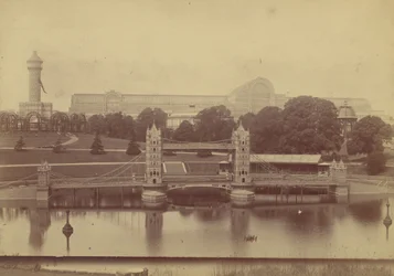 Fortschritt des Kristallpalastes in Sydenham, 1854