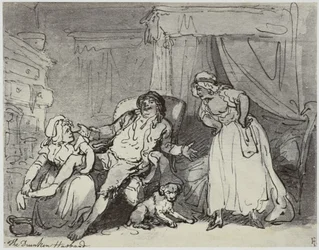 Thomas Rowlandson, Der betrunkene Ehemann
