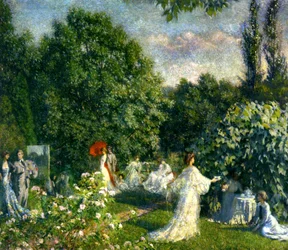 Eine Gartenparty, ca. 1890-99