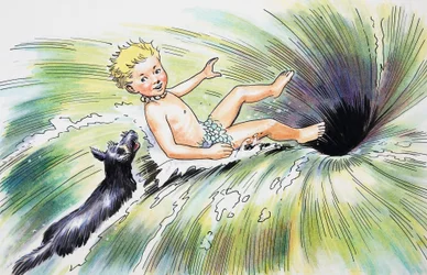 Sturz in den Strudel, Illustration aus 