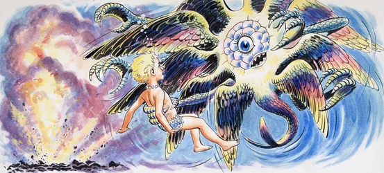 Mythisches Monster, Illustration aus 