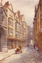 Cloth Fair, West Smithfield, Blick nach Westen, 1904
