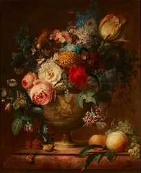 Eine bewaldete Flusslandschaft mit Furt