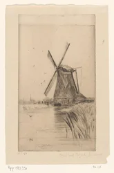 Mühle in der Landschaft