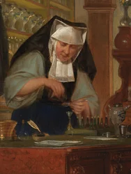 (Detail) der Apotheke im Sankt-Johannes-Hospital