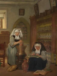 Detail der Apotheke im St.-Johannes-Hospital
