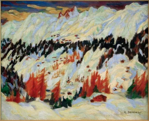 Winterlandschaft bei Davos Frauenkirch
