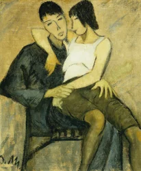 Sitzendes Paar, ca. 1920