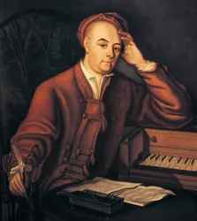 Georg Friedrich Händel (1685-1759), deutsch-englischer Musiker, um 1725