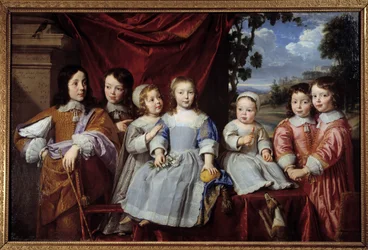 Die Kinder von Henri Louis Habert de Montmort (Henri-Louis Habert de Montmor) (1600-1679), 1649, Reims, Museum der Schönen Künste