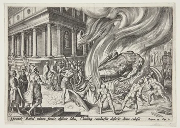 Jehu zerstört den Tempel und die Statue von Baal