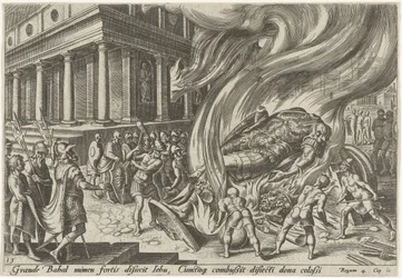 Jehu zerstört den Tempel und das Bild von Baal