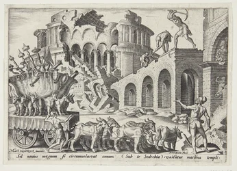 Die Chaldäer tragen die Tempelschätze fort