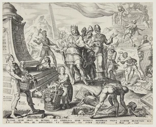 Die Zerstörung des Altars in Bethel und die Ausgrabung der Knochen aus den Gräbern