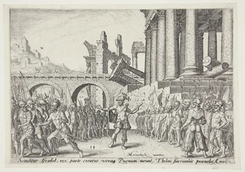 Das Volk Israel geteilt zwischen Tibni und Omri