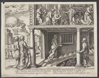 Die Rückkehr der Apostel vom Ölberg und die Wahl des Matthias zum Apostel