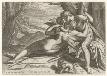 Venus und Adonis mit Amor