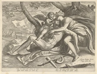 Venus trauert um den Tod von Adonis