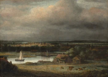 Weite Flusslandschaft