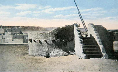 Estufa-Gebäude, New Mexico, ca. 1920
