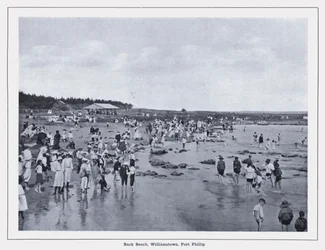 Back Beach, Williamstown, Port Phillip (s/w Foto)