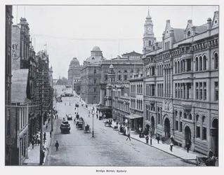 Bridge Street, Sydney (s/w Foto)