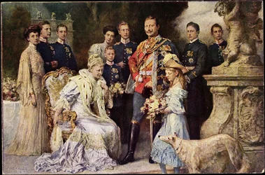 Kaiser Wilhelm II., Auguste Viktoria, Viktoria Luise, Windhund, Preußen
