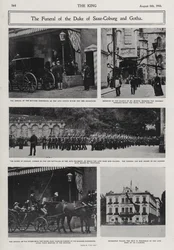 Beerdigung von Alfred, Herzog von Sachsen-Coburg und Gotha, zweiter Sohn von Königin Victoria und Prinz Albert, Coburg, Deutschland
