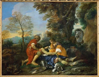 Herminie und Valfrino pflegen die Wunden von Tancred