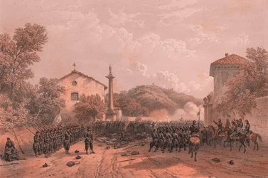 Verteidigung von Varese durch Garibaldis Truppen