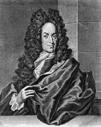 Porträt von Georg Ernst Stahl (1659-1734), deutscher Arzt und Chemiker, Gravur aus Opusculum chimico-physico-medicum, Halae Magdeburgicae