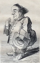 Ein tiefer Denker - Karikatur von Pier Leone Ghezzi (1674-1755) - 1740