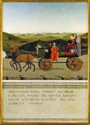 Allegorischer Triumph der Battista Sforza