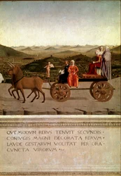 Diptychon des Triumphs von Federico da Montefeltro und Battista Sforza (Detail)