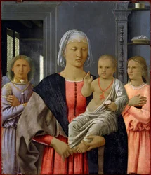 Madonna di Senigallia oder Madonna mit Kind und zwei Engeln