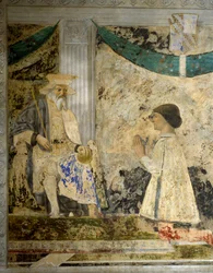 Porträt von Sigismondo Pandolfo Malatesta im Gebet vor San Sigismondo