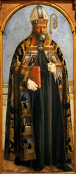 Heiliger Augustinus - Gemälde von Piero della Francesca