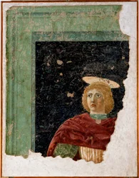 Heiliger Julian Fresko von Piero della Francesca