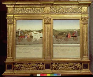 Die Triumphe von Herzog Federico da Montefeltro (1422-82) und Battista Sforza, ca. 1465