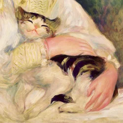Julie Manet, auch bekannt als das Kind mit der Katze