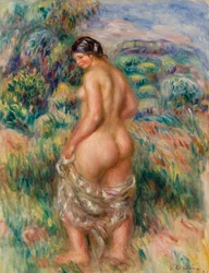 Stehende Badende