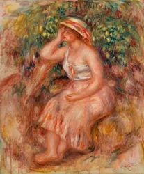 Träumende Frau
