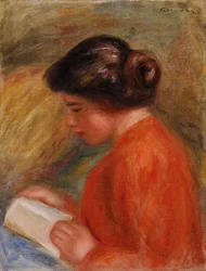 Junge Frau beim Lesen