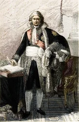 Porträt von Jean Etienne Marie Portalis. Französischer Jurist und Politiker (1746-1807) nach einem Gemälde von Pierre Gautherot