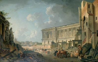Ansicht des Louvre, ca. 1743-1807