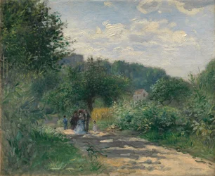 Eine Straße in Louveciennes