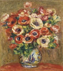 Anemonen in einer Vase, um 1915