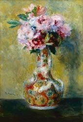 Blumenstrauß in einer japanischen Vase - Pierre Auguste Renoir, 1878 - Indianapolis Museum of Art, USA